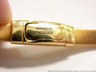Marco Bicego 18k Gold Long Chain 57gr Twisted Fancy Link Herringbone Omega 36in 5