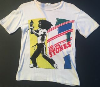 Vtg Rolling Stones Size Small T Shirt 1980s