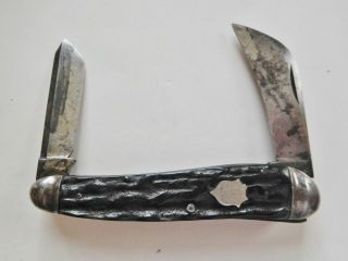 Very Rare C.  1920 Vintage 4 " Rat Tail Bolsters L.  F.  & C.  Farmers Jack Pocket Knife