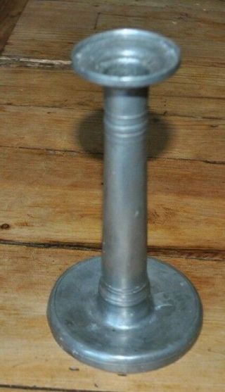 18th Century Pewter Candlestick