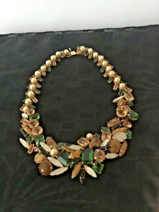 Vintage1950/60 CHRISTIAN DIOR NECKLACE Emeralds Quartz & GOLD Roger Scemama? 10