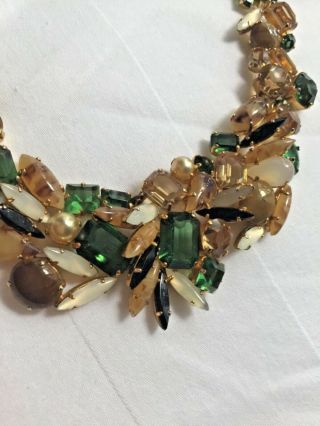 Vintage1950/60 CHRISTIAN DIOR NECKLACE Emeralds Quartz & GOLD Roger Scemama? 4