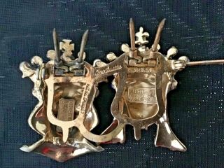 RARE Coro KING & QUEEN DUETTE brooch pin STERLING 1945 Adolph Katz 5