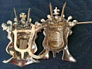RARE Coro KING & QUEEN DUETTE brooch pin STERLING 1945 Adolph Katz 6