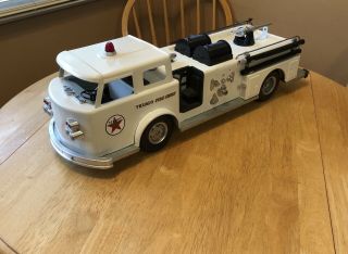Vintage 1960s Buddy L Texaco Fire Chief Fire Truck Engine
