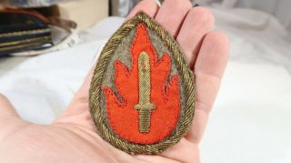 R Wwii Us Army German Made 63rd Infantry Division Bullion Patch