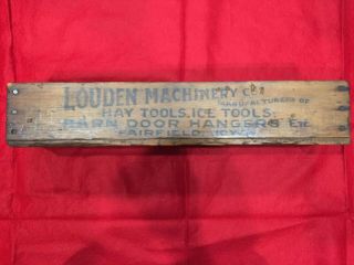 Vintage Louder Machinery Co.  Wood Crate