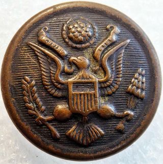 Ww1 Us Army Great Seal Military Uniform Button Subdued Austin Co.  Ri