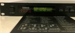 Yamaha TX81Z FM Synthesizer Vintage Rack Module HIts made on it 2