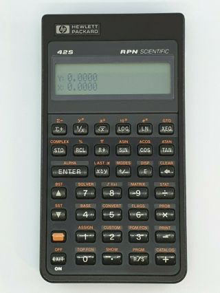 Hewlett Packard / Hp 42s Rpn Scientific Calculator 1987 Vintage