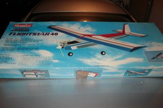 Vintage Hobbico Flightstar 40 Remote Control Model Aircraft 1990