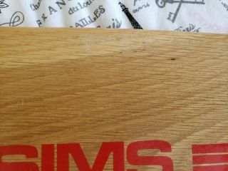 Vintage NOS 1970s Sims Pure Juice Oak flat Skateboard deck 7