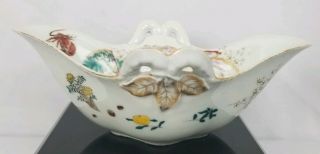 19th Century Japanese Porcelain Hand Painted Dish Very Unusual