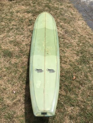 Vintage Surfboards By The Greek Bullet Maui Model 1967 Classic Hawaii
