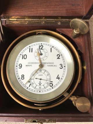 Wempe 2 Days Marine Chronometer c.  1954 and lubr.  a year ago 2