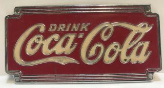 Vintage Drink Coca - Cola Emblem Sign