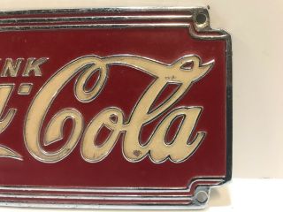 Vintage Drink Coca - Cola Emblem Sign 3
