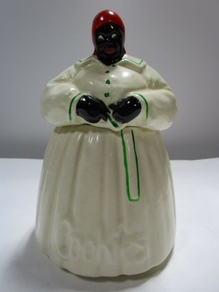 Vintage 1940s Mccoy Mammy Aunt Jemima Kitchen Maid Black Americana Cookie Jar