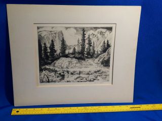 Lyman Byxbe Hand Signed Print From Etching 