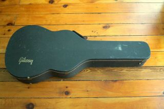 Vintage 1971 Gibson J 160e acoustic electric guitar and hard case 12