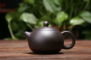 Chinese Yixing Zisha Teapot Handmade Purple Clay Heijinsha Xishihu 160cl