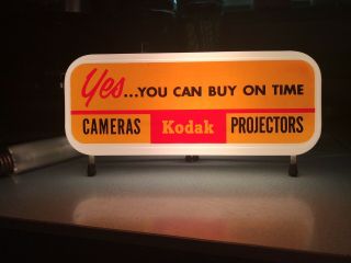 Vintage Rare Kodak Lighted American Sign Company ? Table Top Sign Advertising