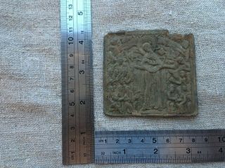 Ancient copper icon.  Ancient finds Metal detector finds №2B 100 7
