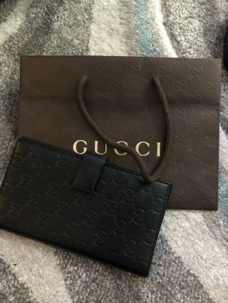 Authentic Vintage Gucci Checkbook Cover