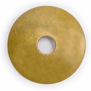 Cbh Convex Round Brass Backplate Washers Hardware 1 - 1/8 " Set Of 10 Cabinet Tools