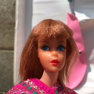 1966 Vintage Twist & Turn Barbie - Red Hair - Titan W/ Case,  Clothes,