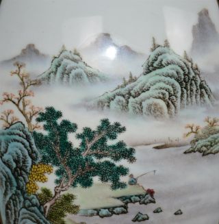 ANTIQUE CHINESE PORCELAIN VASE FAMILLE ROSE QIANLONG MARK RARE B9381 6