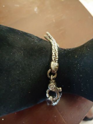 Vintage TIFFANY & Co.  Sterling Silver DOUBLE ROPE LOVE KNOT Bracelet.  925 2