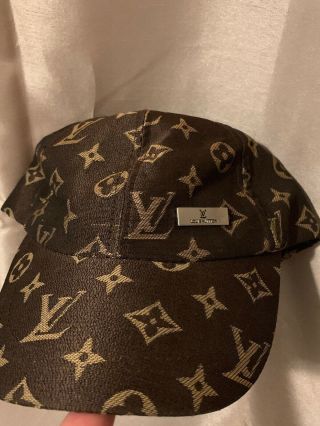 Vintage " Louis Vuitton " Pattern (brown - Gold " Lv " Cap - Hat) Adjustable