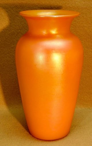 Vintage Durand Marigold Art Glass Vase V1812 - 8 (g068)