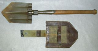 German Dutch Army Folding Shovel Field Entrenching Tool World War Ii Wwii / Post