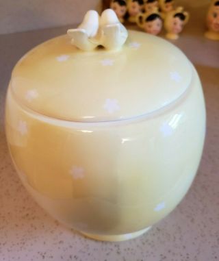 Adorable Vintage Napco Miss Cutie Pie Yellow Cookie Jar 5
