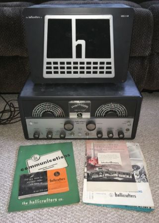 Incredible Vintage The Hallicrafters Model Sx - 99 Tube Radio With R - 46b Speaker