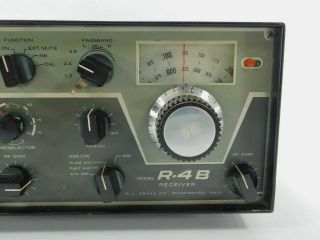 Drake R - 4B Vintage Tube Ham Radio Receiver or Restoration SN 14136B 4