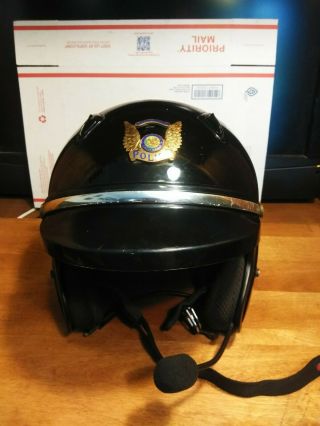 Vintage Arai Classic Motorcycle Officer Police Helmet Xx Large Made In Japan