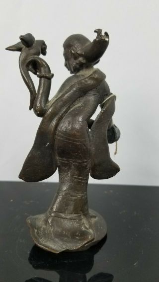 Unusual 19th Century Antique Indian Or South East Asian Bronze Sculpture 3