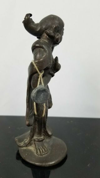Unusual 19th Century Antique Indian Or South East Asian Bronze Sculpture 4