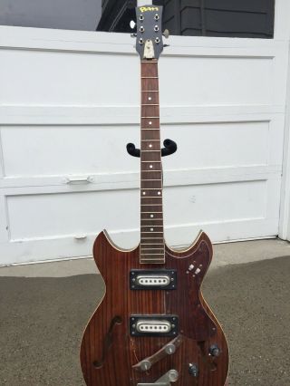 Vintage 1960’s Pan Electric Guitar For Restoration Or Display