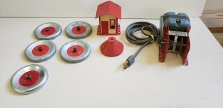 Vintage Gilbert Erector Set / A - 49 Electric Motor /gearbox Wheels House