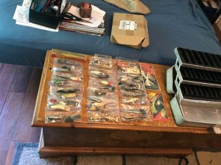Vintage Umco Tackle Box Loaded With Fishing Lures
