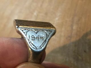 WWII US Army 1944 Iran Trench Art Ring Size 9 2