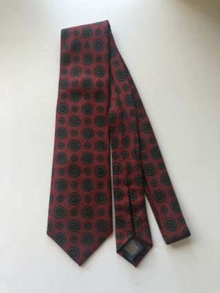 Nwot $210 Brooks Brothers Golden Fleece Seven 7 Fold Ancient Madder Tie Silk