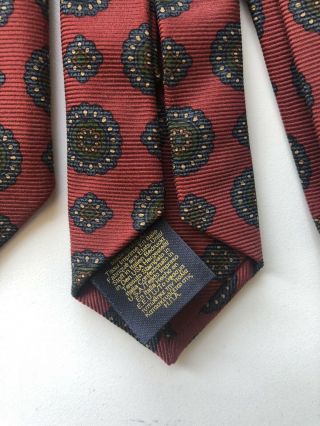 NWOT $210 Brooks Brothers Golden Fleece Seven 7 Fold Ancient Madder Tie Silk 3