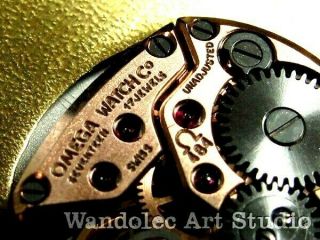 OMEGA Vintage Men ' s Wrist Watch Art Deco Sterling Silver Mens Wristwatch Swiss 7