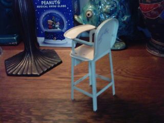 VINTAGE 1950 ' s PINK METAL TOY DOLL HIGH CHAIR by J.  CHEIN COMPANY 4