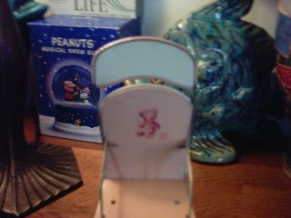 VINTAGE 1950 ' s PINK METAL TOY DOLL HIGH CHAIR by J.  CHEIN COMPANY 5